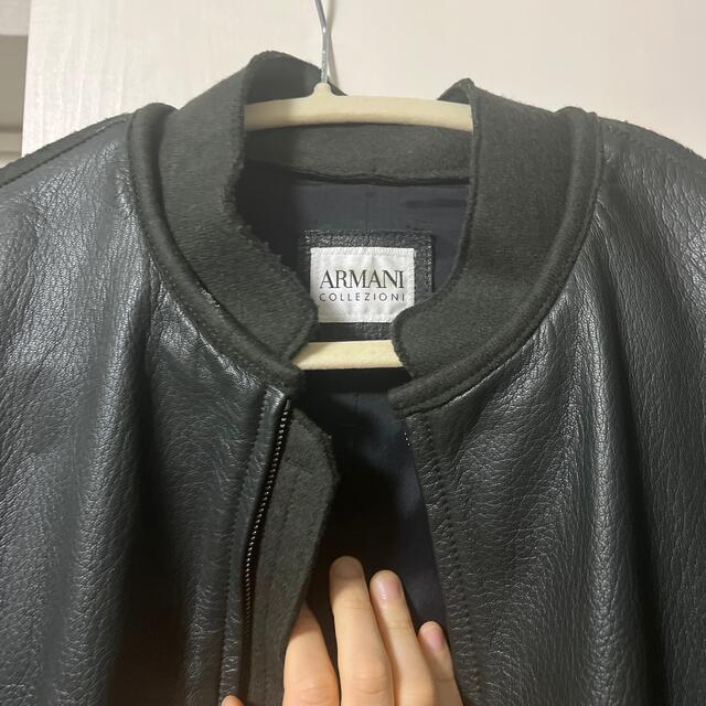 ARMANI COLLEZIONI - 革ジャンの通販 by かつ's shop｜アルマーニ ...