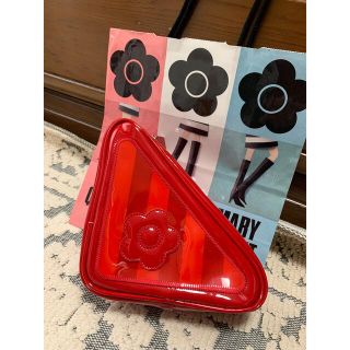 マリークワント(MARY QUANT)のマリークワント　アイシャドウ型ポーチ　アカ(ポーチ)