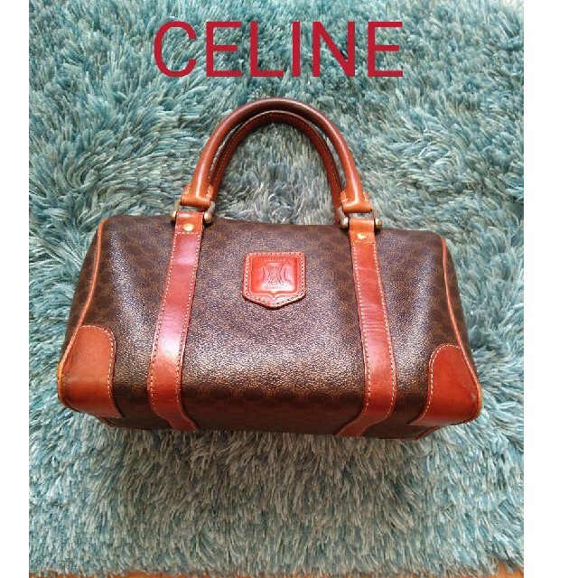 CELINE セリーヌ マカダム ミニボストンバッグ約24マチ