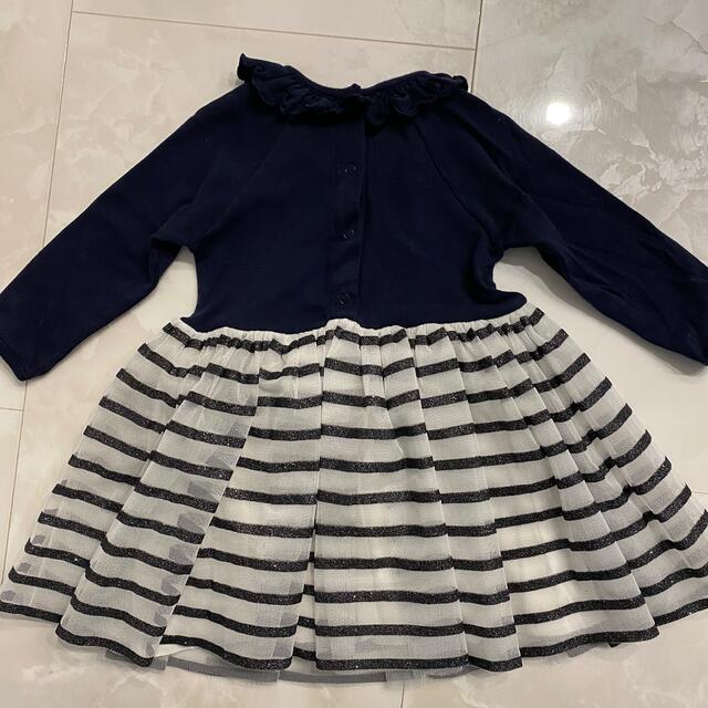 PETIT BATEAU(プチバトー)のプチバトー　チュールワンピース キッズ/ベビー/マタニティのベビー服(~85cm)(ワンピース)の商品写真