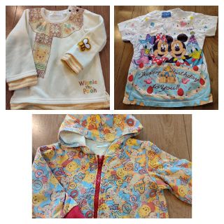 ディズニー(Disney)のディズニー　厚手パーカー　裏起毛トレーナー　バースデーTシャツ(ジャケット/上着)