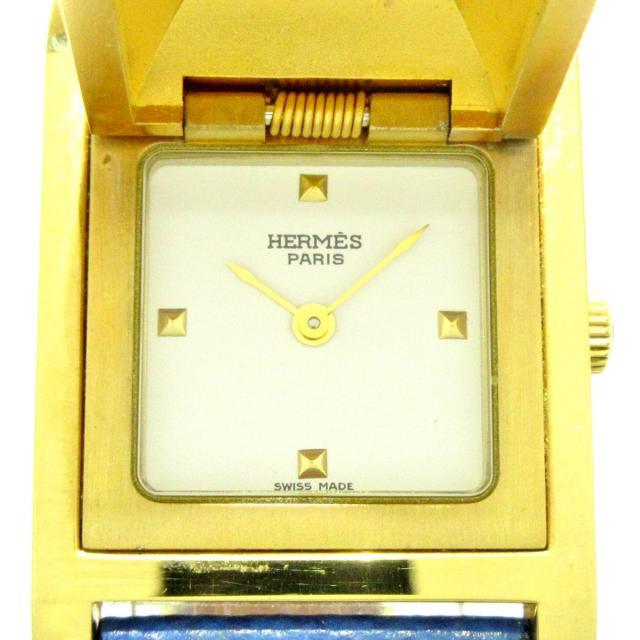 Hermes - エルメス 腕時計 メドール レディース 白