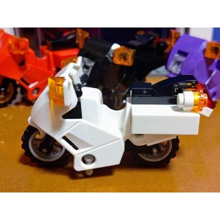 レゴ(Lego)のレゴ★シティ大型ツアラーバイク（白） オリジナルアレンジ 美品 人気(その他)