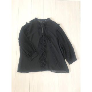 ザラ(ZARA)の【美品】ZARA シフォンブラウス(シャツ/ブラウス(長袖/七分))