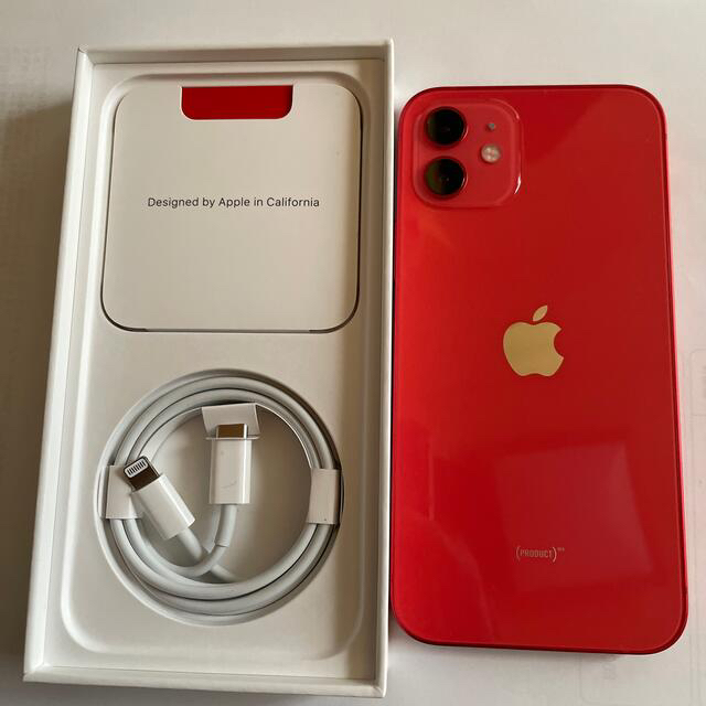iPhone - Iphone12 64GB 赤au 版SIMフリー