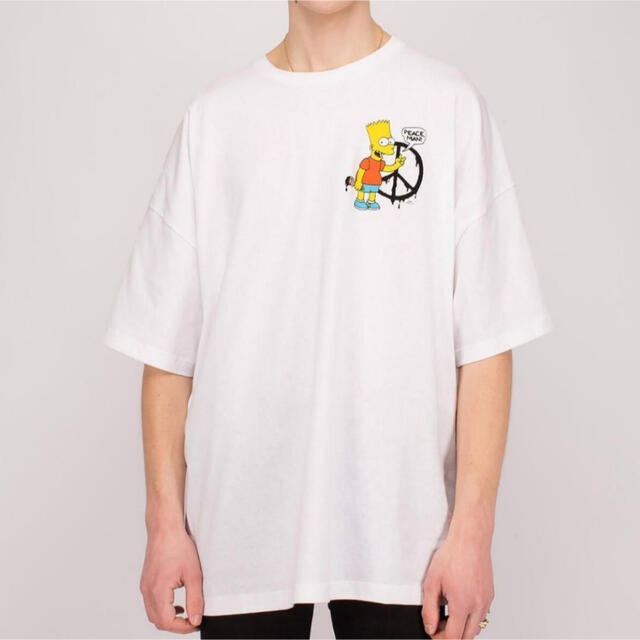 ビジネス Off-White Bart Simpson オーバーサイズ Tシャツ