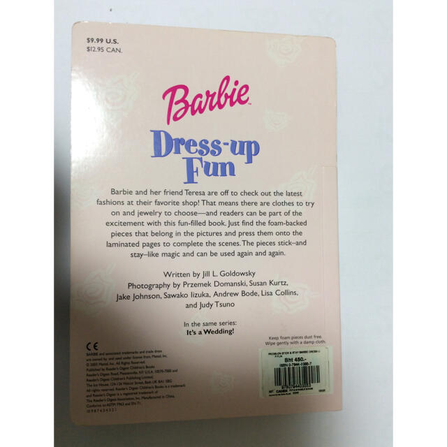 【 Barbie 】Press-on stick and stay book ① エンタメ/ホビーの本(洋書)の商品写真