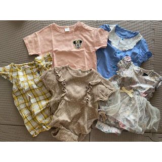 シマムラ(しまむら)の女の子ベビー服　70サイズまとめ売り(ロンパース)