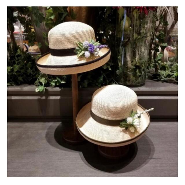 CA4LA - CA4LA POSY HATラフィアハット ストローハット麦わら CA4LA - CA4LA POSY HATラフィアハット ストローハット麦わら