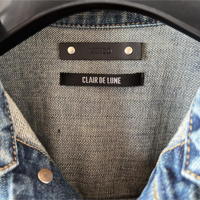 【L】clair de lune × MINEDENIM デニムジャケット メンズのジャケット/アウター(Gジャン/デニムジャケット)の商品写真