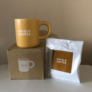 ユニクロ(UNIQLO)のユニクロ　美濃焼きコーヒーマグカップ　イエロー(グラス/カップ)