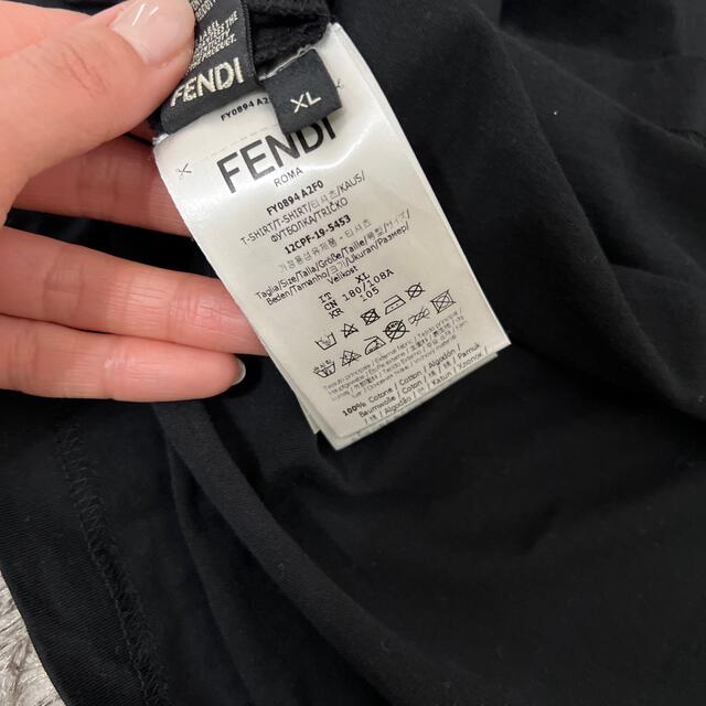 FENDI モンスター スワロフスキー半袖Tシャツ(黒) 4