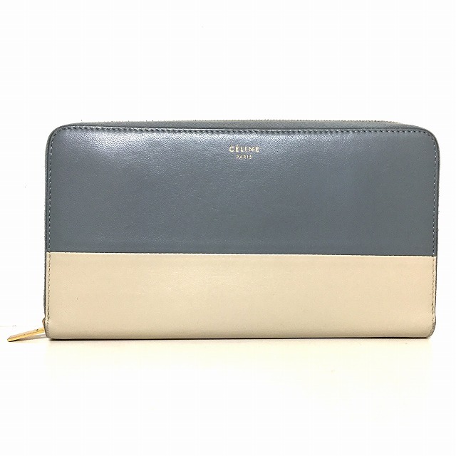 celine(セリーヌ)のセリーヌ 長財布 - ベージュ×グレー レディースのファッション小物(財布)の商品写真