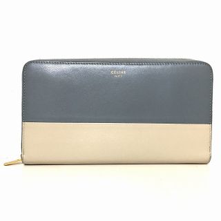 セリーヌ(celine)のセリーヌ 長財布 - ベージュ×グレー(財布)