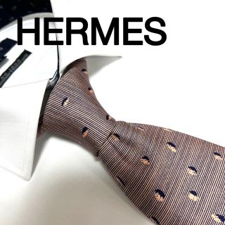 エルメス(Hermes)のエルメスネクタイ HERMES ドット柄 ピンク(ネクタイ)