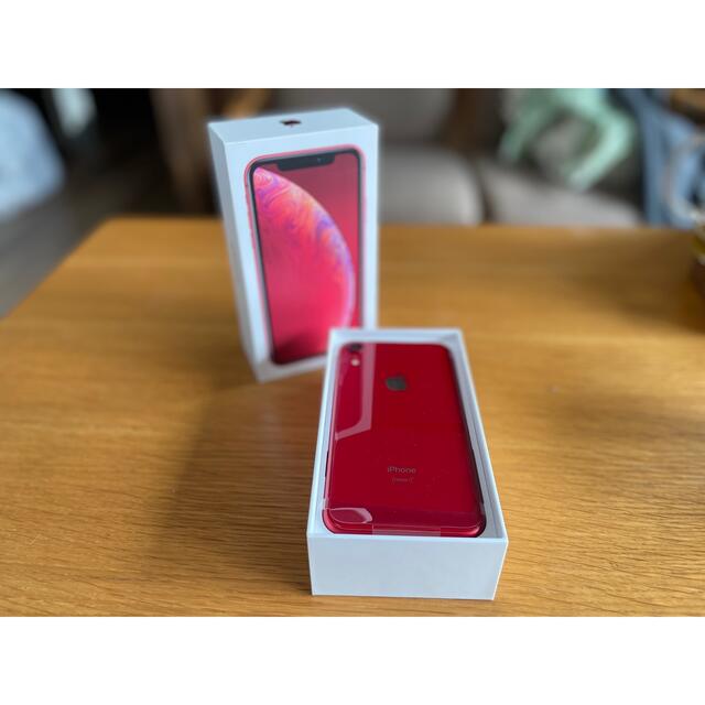 【新品未使用】 iPhone XR RED 128GB SIMフリー 本体au残債