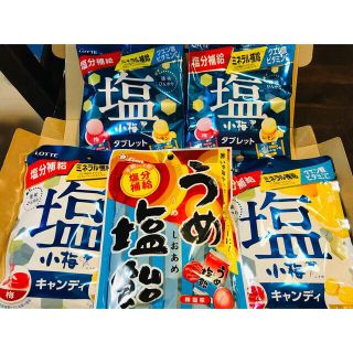 おいしい3種 5袋🌈うめ塩飴 ＆ 小梅タブレット ＆ 小梅キャンディ(菓子/デザート)