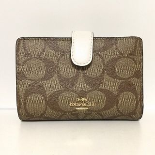 コーチ(COACH)のコーチ 2つ折り財布 シグネチャー柄 F23553(財布)