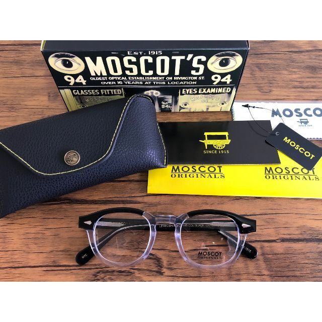 MOSCOT LEMTOSH/モスコット 46 BLACK/CRYSTAL