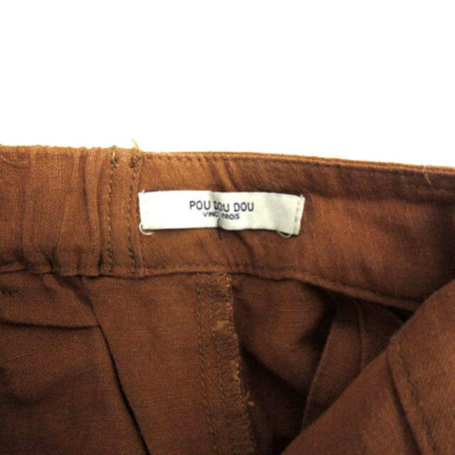 POU DOU DOU(プードゥドゥ)のプードゥドゥ POU DOU DOU ワイドパンツ 裾スリット ゴムウエスト リ レディースのパンツ(その他)の商品写真