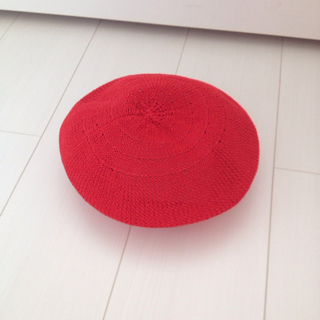 エルビーゼロスリー(LB-03)のLB-03♡赤色帽子(ハンチング/ベレー帽)