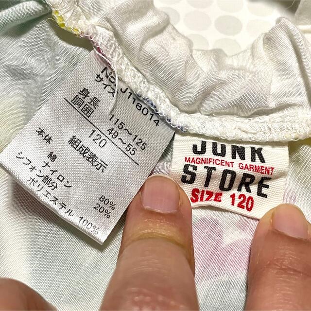 JUNK STORE(ジャンクストアー)のJUNK STORE★シフォンスカート★120cm キッズ/ベビー/マタニティのキッズ服女の子用(90cm~)(スカート)の商品写真