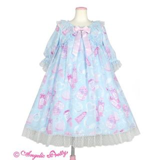 アンジェリックプリティー(Angelic Pretty)のAngelicPretty Lovely Bathroom サックスOP(ひざ丈ワンピース)