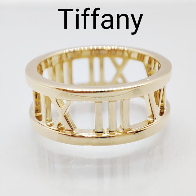 Tiffany & Co. - 新品仕上げ済 TIFFANY ティファニー アトラスオープン リング 750YG