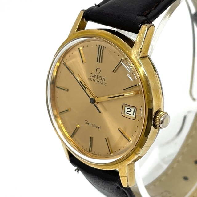オメガ 166.0163 ジュネーブ アンティーク デイト メンズ腕時計 腕時計(アナログ)