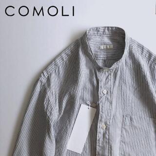 コモリ(COMOLI)の早い者勝ち‼️ 【美品】comoli シルクストライプシャツ(シャツ)