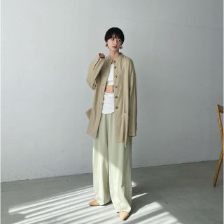 クラネ(CLANE)のclane  BASIC tuck pants 0番(カジュアルパンツ)