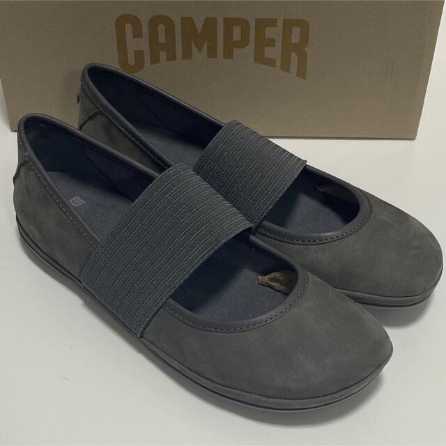 新品 Camper Right Nina カンペール バレエシューズ グレー