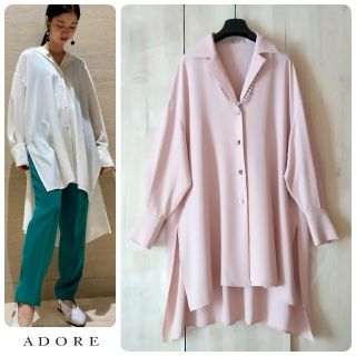 アドーア(ADORE)の◆幻◆　春物新品 定価4.3万円 ADORE　ドライソフトロングブラウス(シャツ/ブラウス(長袖/七分))