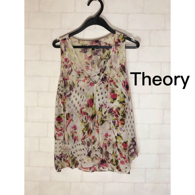 theory(セオリー)のTheory花柄ノースリーブブラウス レディースのトップス(シャツ/ブラウス(半袖/袖なし))の商品写真