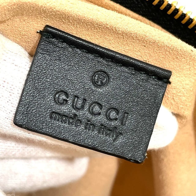 Gucci(グッチ)のグッチ GUCCI オフィディア 517551 シェリーライン セカンドバッグ クラッチバッグ レザー/スエード ブラック レディースのバッグ(クラッチバッグ)の商品写真