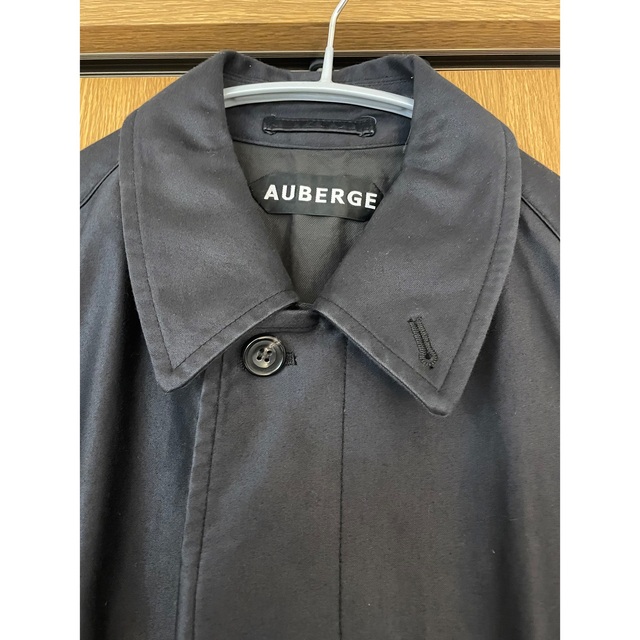 AUBERGE DM MAC モールスキン ブラック 一枚袖 バルマカンコート