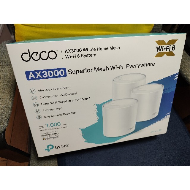 tp-link AX3000 Deco X60 3ユニットセットPC/タブレット
