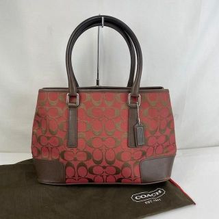 コーチ(COACH)のCOACH コーチ トートバッグ シグネチャー レッド レディース ブランド(トートバッグ)