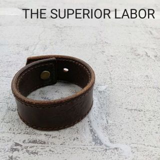 THE SUPERIOR LABOR ザシュペリオールレイバー レザーバングル(バングル/リストバンド)