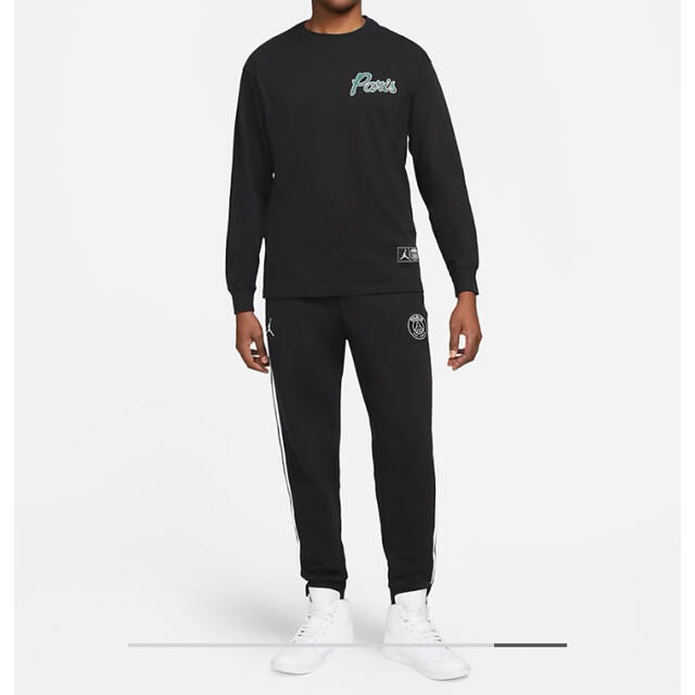 NIKE(ナイキ)のパリサンジェルマン JORDAN ジョーダン 両面プリント 黒 ブラック XL メンズのトップス(Tシャツ/カットソー(七分/長袖))の商品写真