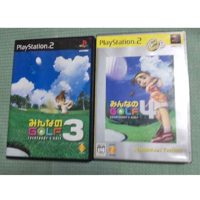 PlayStation2(プレイステーション2)のみんなのGOLF3&4（PlayStation 2 the Best） PS2 エンタメ/ホビーのゲームソフト/ゲーム機本体(家庭用ゲームソフト)の商品写真