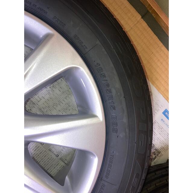 新型トヨタアクアZ純正 新車外しホイールタイヤセット