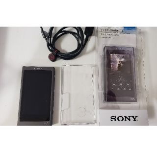 ウォークマン(WALKMAN)の【格安】WALKMAN A45 16GB+純正ケース、フィルム+ケーブルセット(ポータブルプレーヤー)