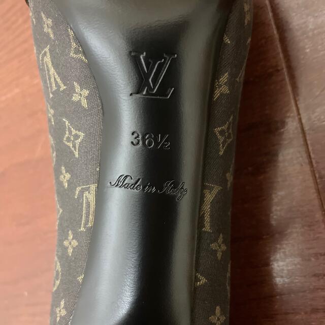 LOUIS VUITTON(ルイヴィトン)のルイヴィトン モノグラム キャンバス＆エナメル　オープントゥ　パンプス　36.5 レディースの靴/シューズ(ハイヒール/パンプス)の商品写真