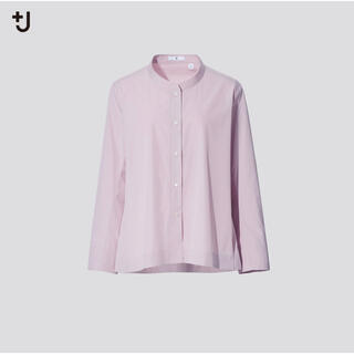 ユニクロ(UNIQLO)のスピーマコットンシャツジャケット 10 PINK(シャツ/ブラウス(長袖/七分))