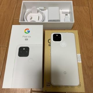 グーグルピクセル(Google Pixel)のpixel4a5g   ホワイト SIMロック解除。(スマートフォン本体)