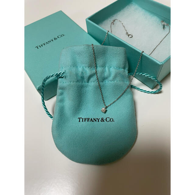 専用★ Tiffany ソリティア ダイヤモンドペンダント 0.18ct 鑑定書