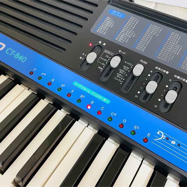 CASIO - 美品 CASIO CT-840(BK) 電子ピアノ 電子キーボード アダプタ 