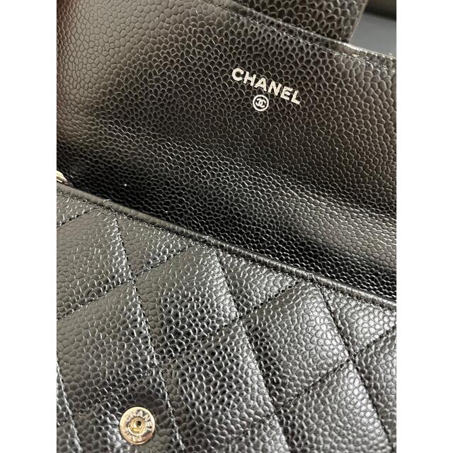 CHANEL(シャネル)のCHANEL キャビンアスキン　ブラックマトラッセ レディースのファッション小物(財布)の商品写真