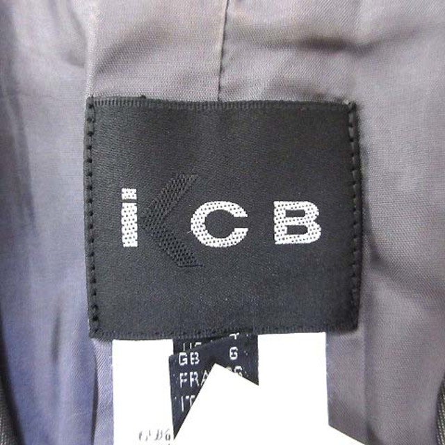 ICB - アイシービー iCB テーラード ジャケット 9 M 灰 グレー シルク 長袖の通販 by ベクトル ラクマ店｜アイシービーならラクマ
